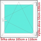 Plastov okna OS SOFT rka 105 a 110cm
